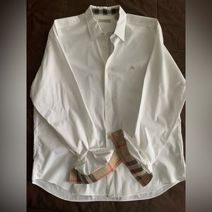 White Collard Button Down Casual Shirt